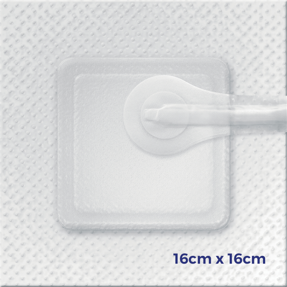 Negativ trykterapi, Avelle, 16x16cm, hvid, bandagepakke med 5 bandager, steril