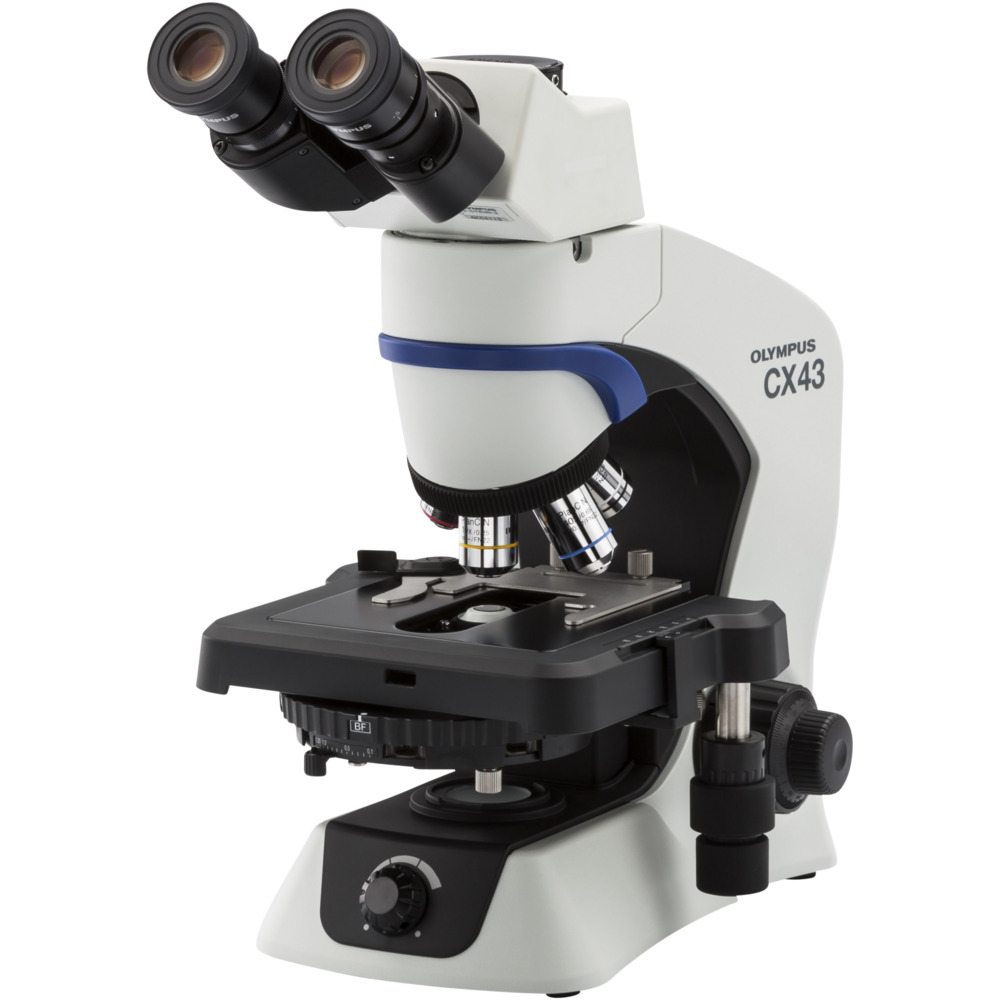 Mikroskop, Olympus, CX43, 376x211x393mm, med fasekontrast og LED belysning