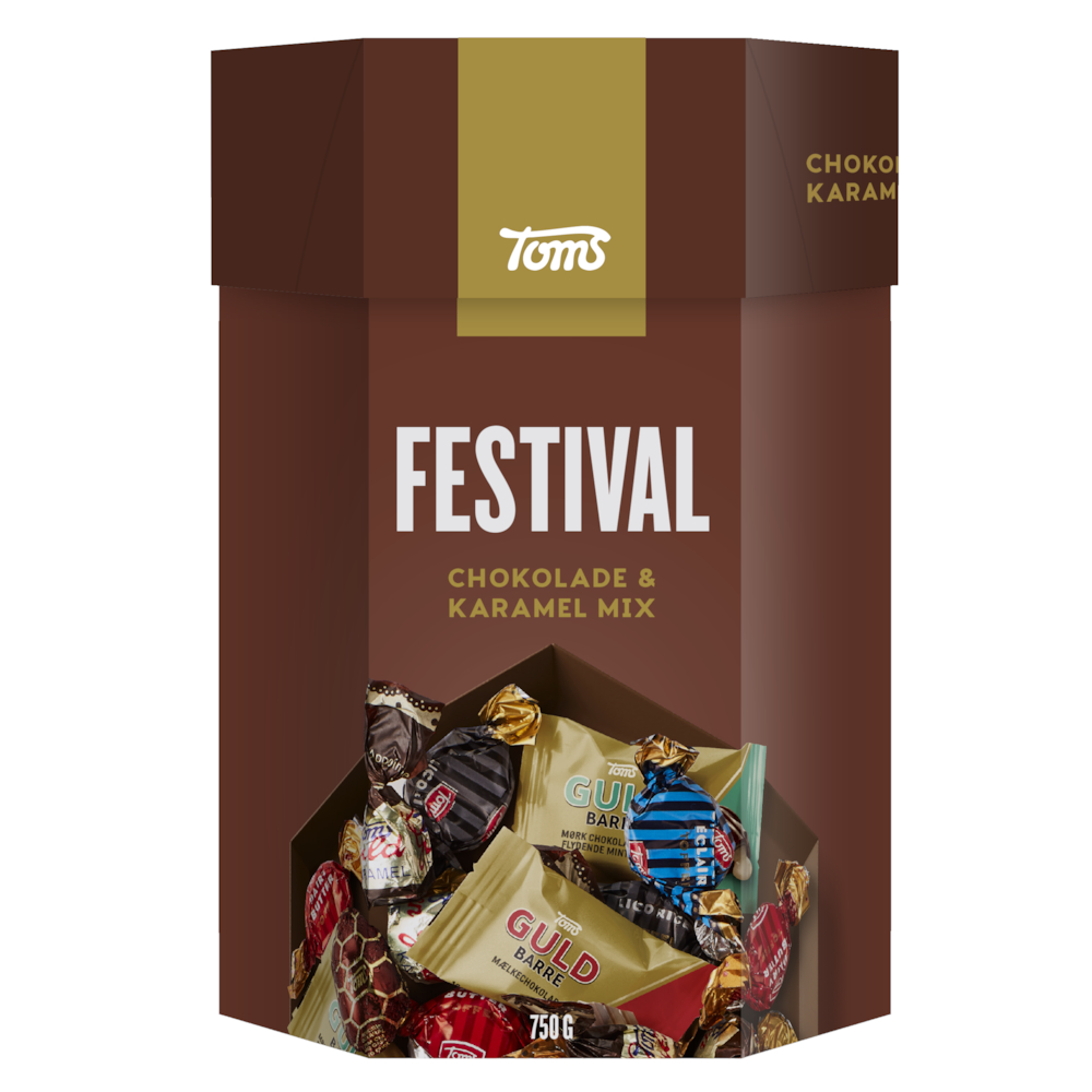 Chokolade, Toms, festivalblanding, 750 g