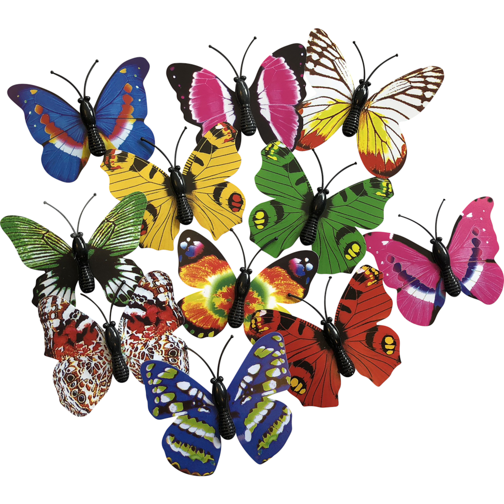 Legetøj, flerfarvet, sommerfuglemagnet Magda