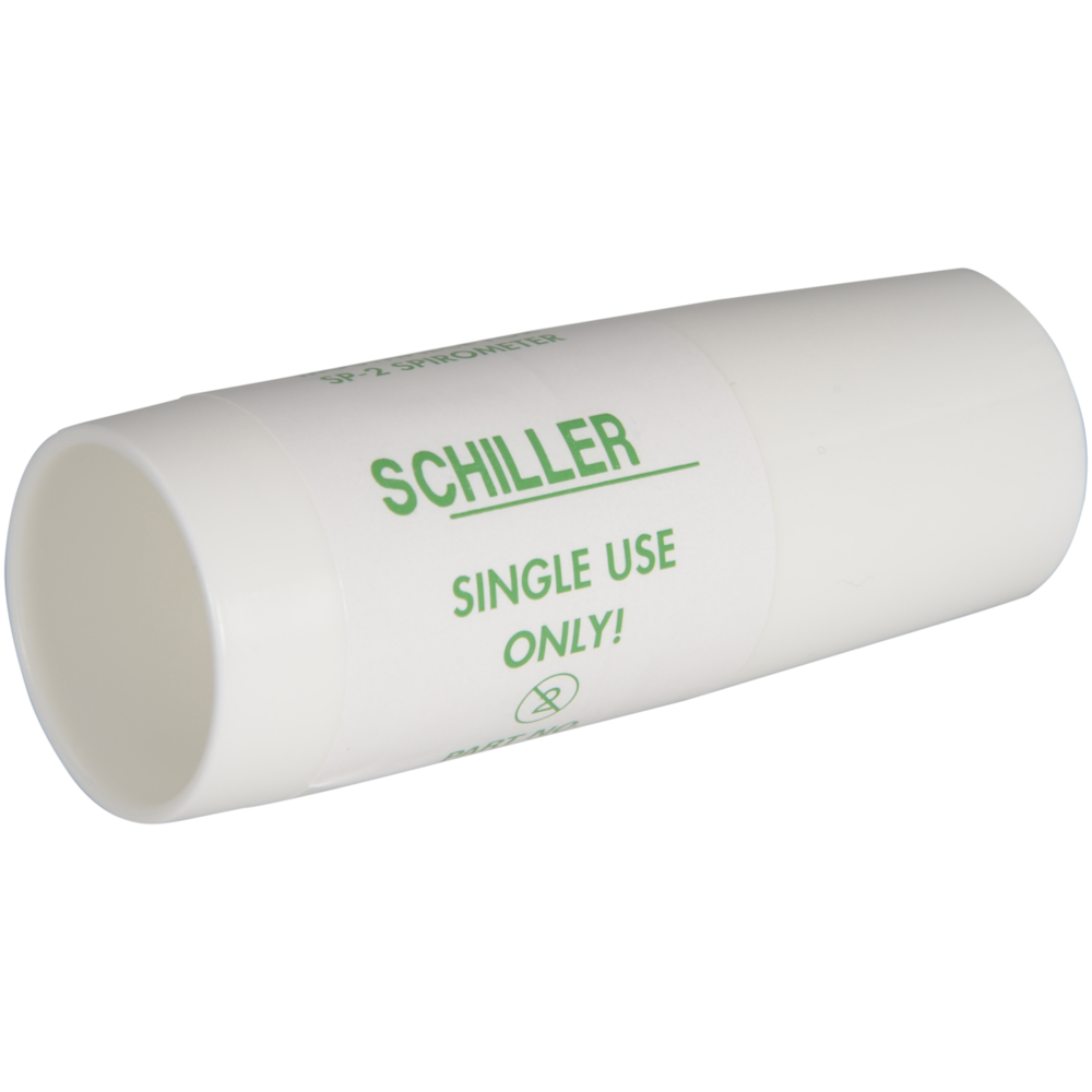 Mundstykke, Schiller, Ø2,5cm, hvid, til SP-2 spirometer