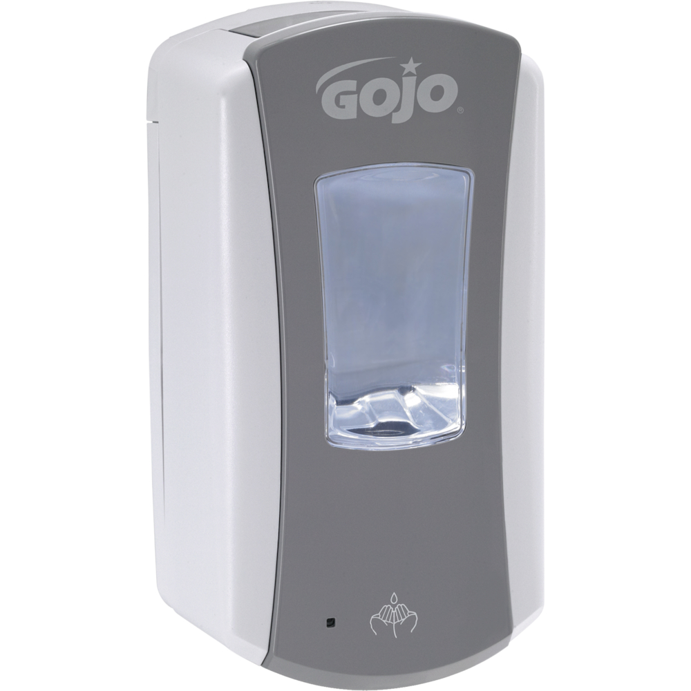 Håndfri Dispenser, Gojo, 1200 ml, LTX grå/hvid,0,9 ml pr. dosering