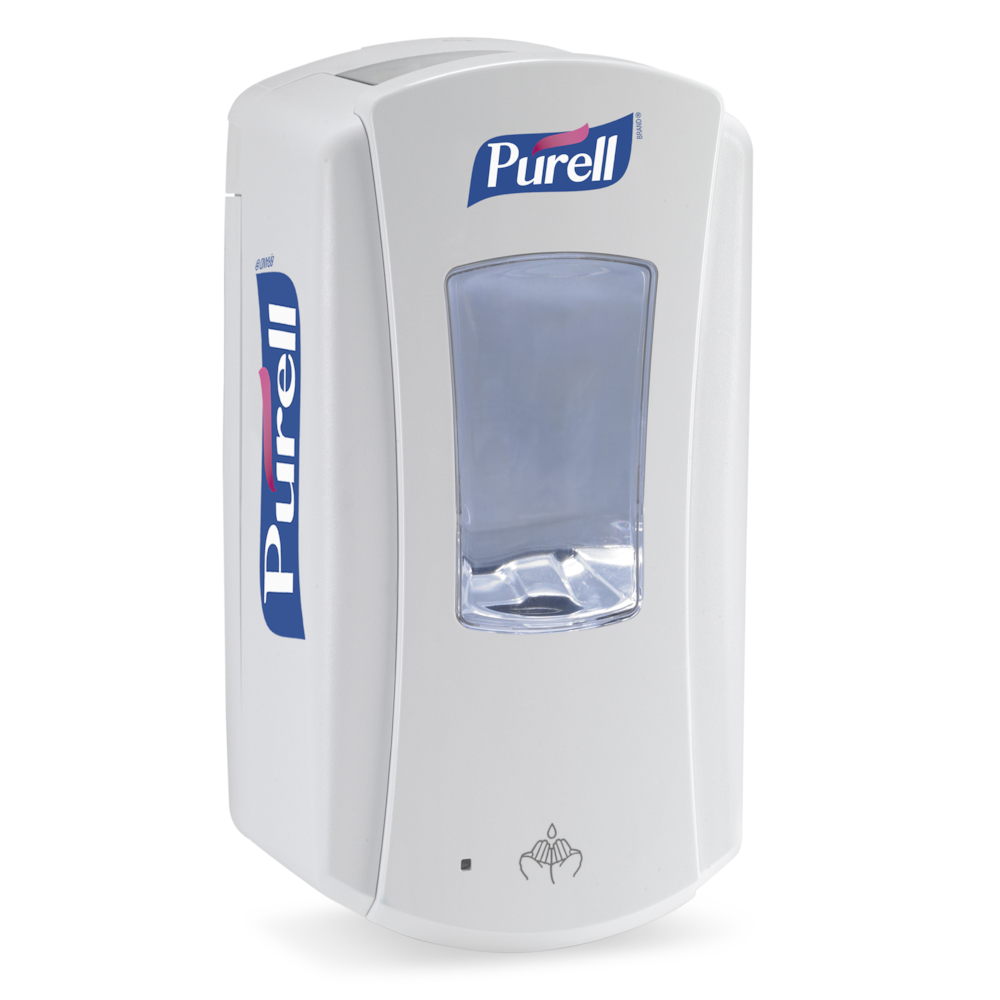 Håndfri dispenser, Purell, 1200 ml, LTX hvid/hvid,1,2 ml pr. dosering