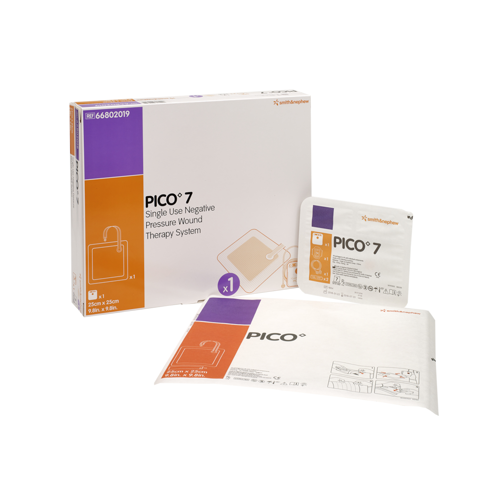 Negativ trykterapi, Pico 7, 25x25cm, kit med 1 pumpe og 1 bandage, steril