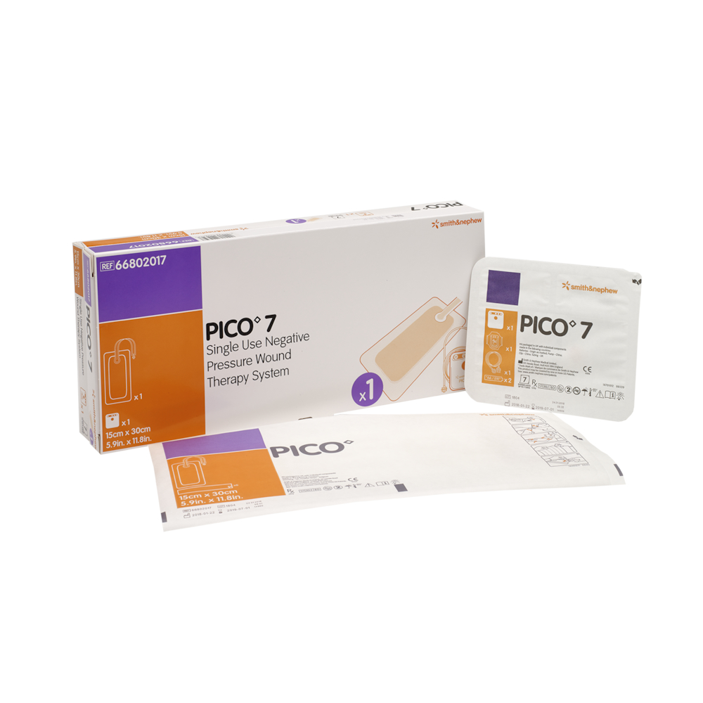 Negativ trykterapi, Pico 7, 15x30cm, kit med 1 pumpe og 1 bandage, steril
