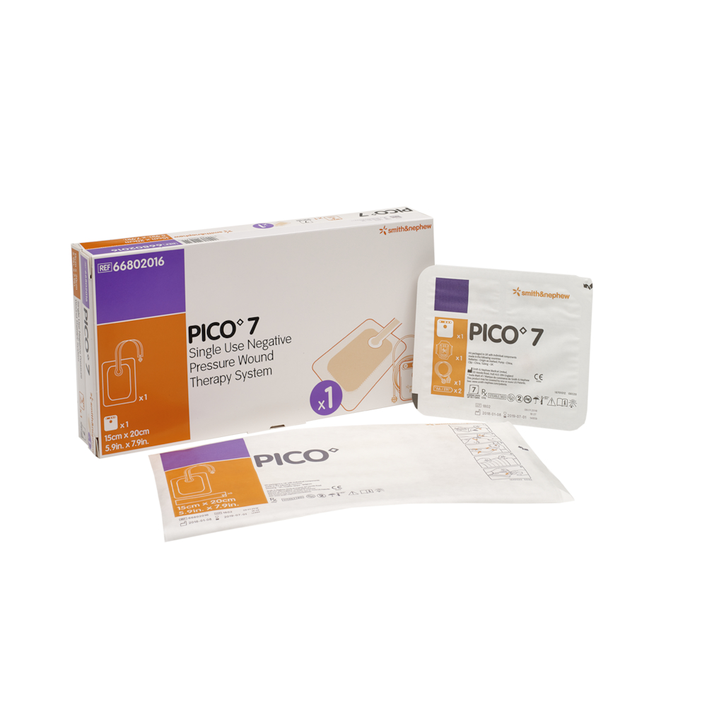 Negativ trykterapi, Pico 7, 15x20cm, kit med 1 pumpe og 1 bandage, steril