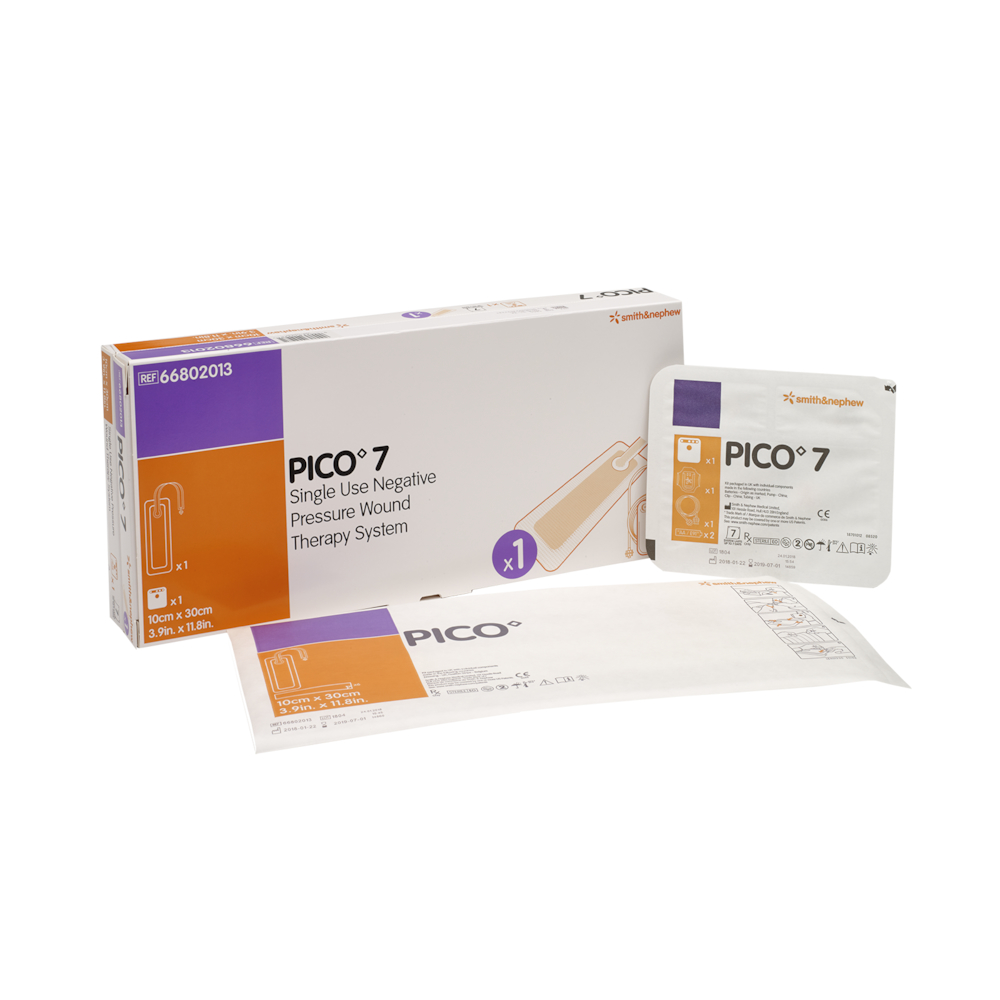 Negativ trykterapi, Pico 7, 10x30cm, kit med 1 pumpe og 1 bandage, steril