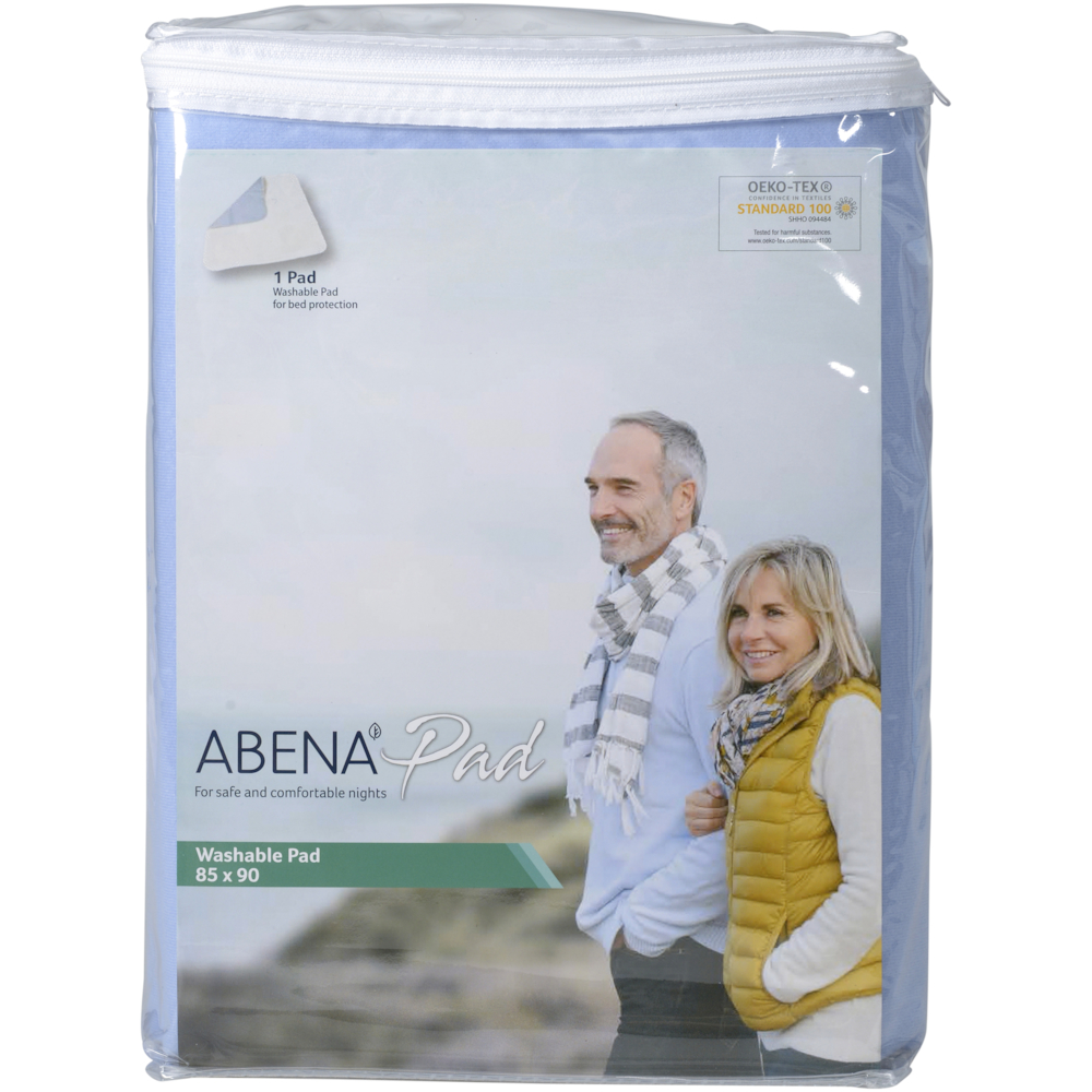 Breathable washable, ABENA Pad, 90x85cm, lyseblå, polyester/rayon/TPU