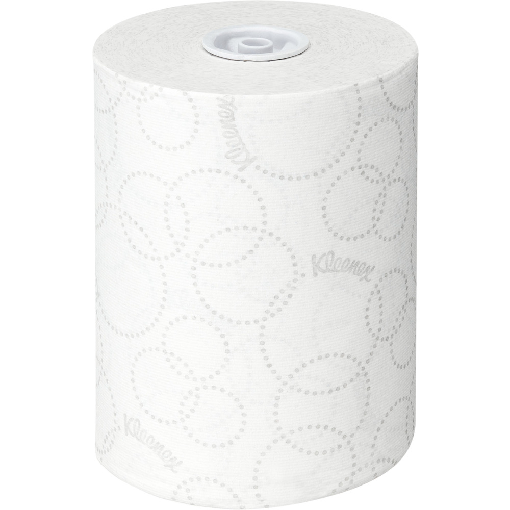 Håndklæderulle, Kimberly-Clark Kleenex, 2-lags, 100m x 19,8cm, Ø15cm, hvid, blandingsfibre