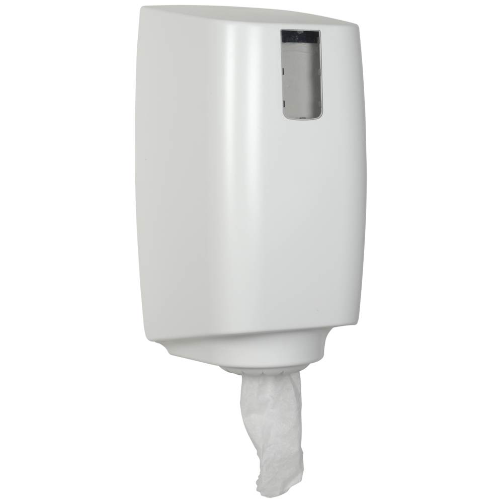 Dispenser, White Classic, Mini, 16,5x18,5x33cm, hvid, plast, til håndklæderulle centertræk