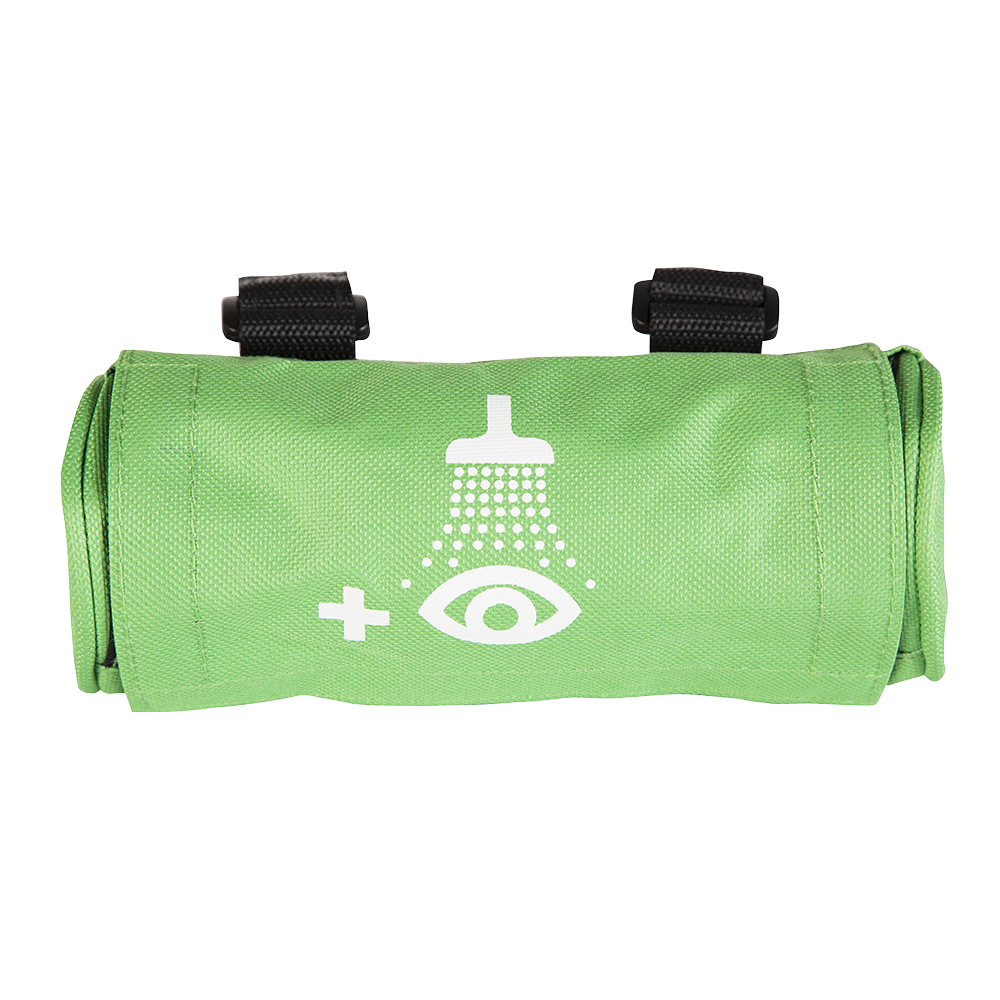 Bæltetaske, Plum, grøn, til 200 ml øjenskylflasker