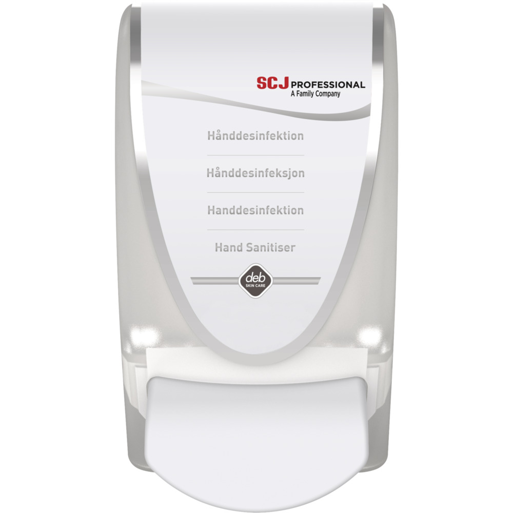 Dispenser, SCJ Professional, 1000 ml, hvid, hånddesinfektion, manuel,0,7 ml pr. dosering