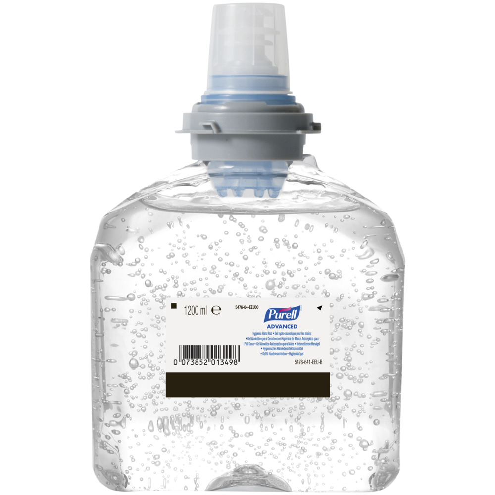 Hånddesinfektion gel, Purell, 1200 ml, refill til TFX,1,2 ml pr. dosering