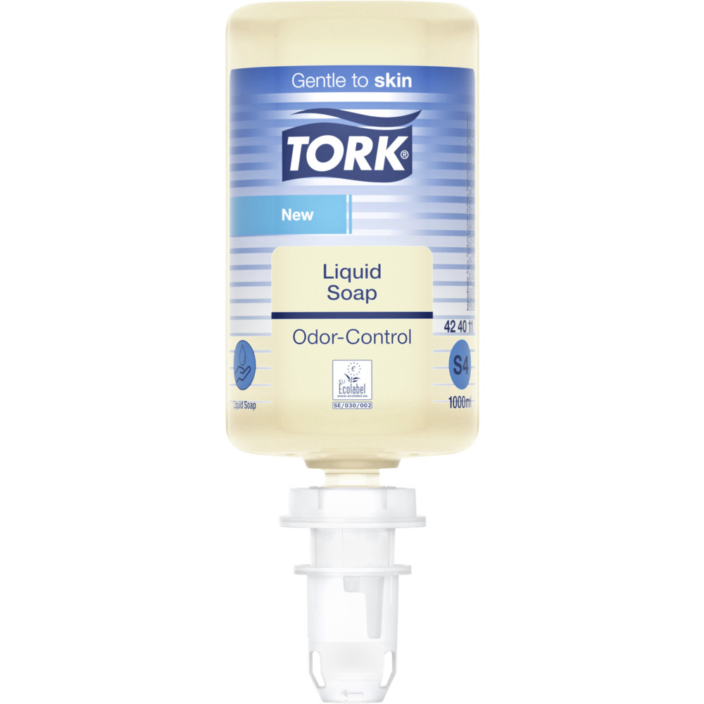 Håndsæbe, Tork Odor-Control, 1000 ml, uden parfume,1,0 ml pr. dosering