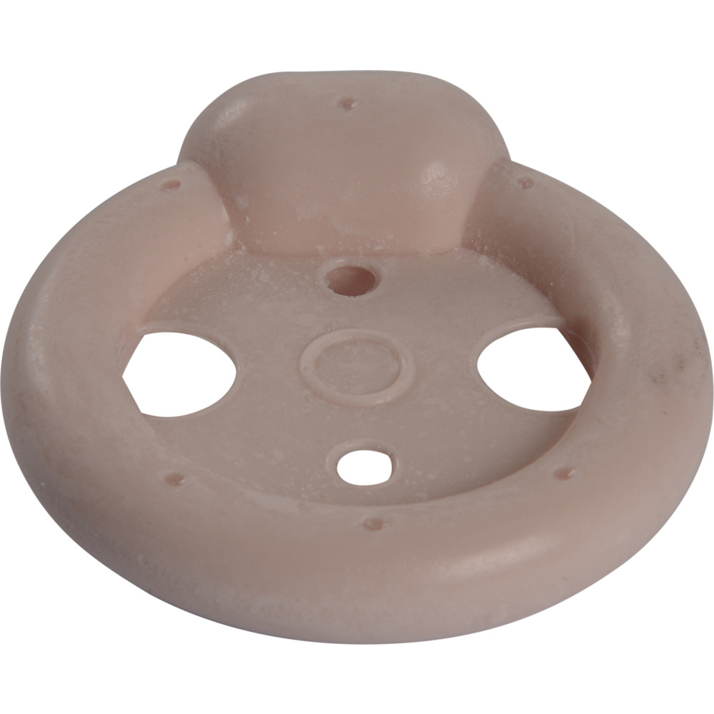 Pessar ring, Milex, 3, Ø64mm, lyserød, silikone, med støtte og knop