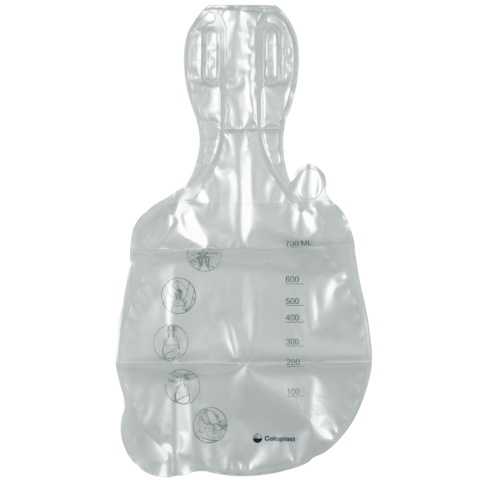 Urinpose, SpeediBag Compact, 700 ml, til brug med SpeediCath Compact til kvinder