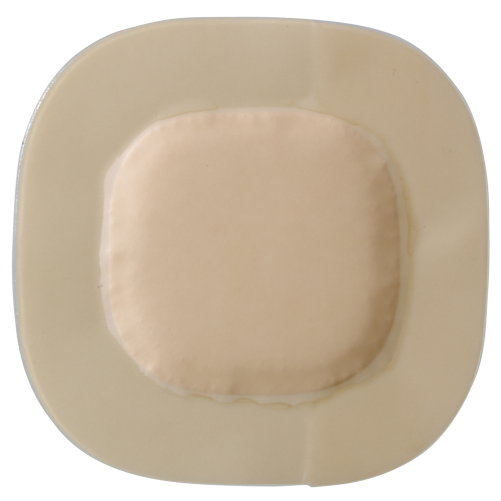 Superabsorberende bandage, Biatain Super, 10x10cm, med klæbekant, latexfri, steril, engangs