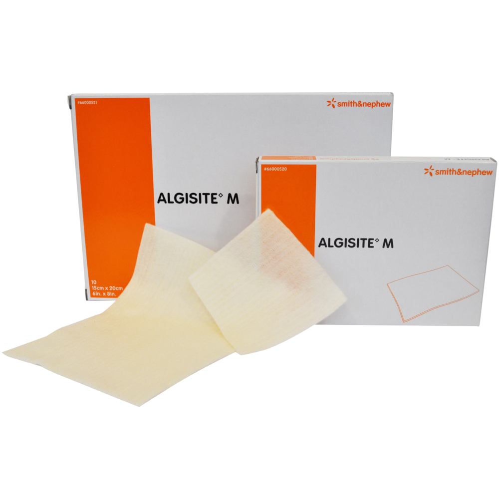 Alginat, Algisite M, 20x15cm, uden klæber, steril, engangs