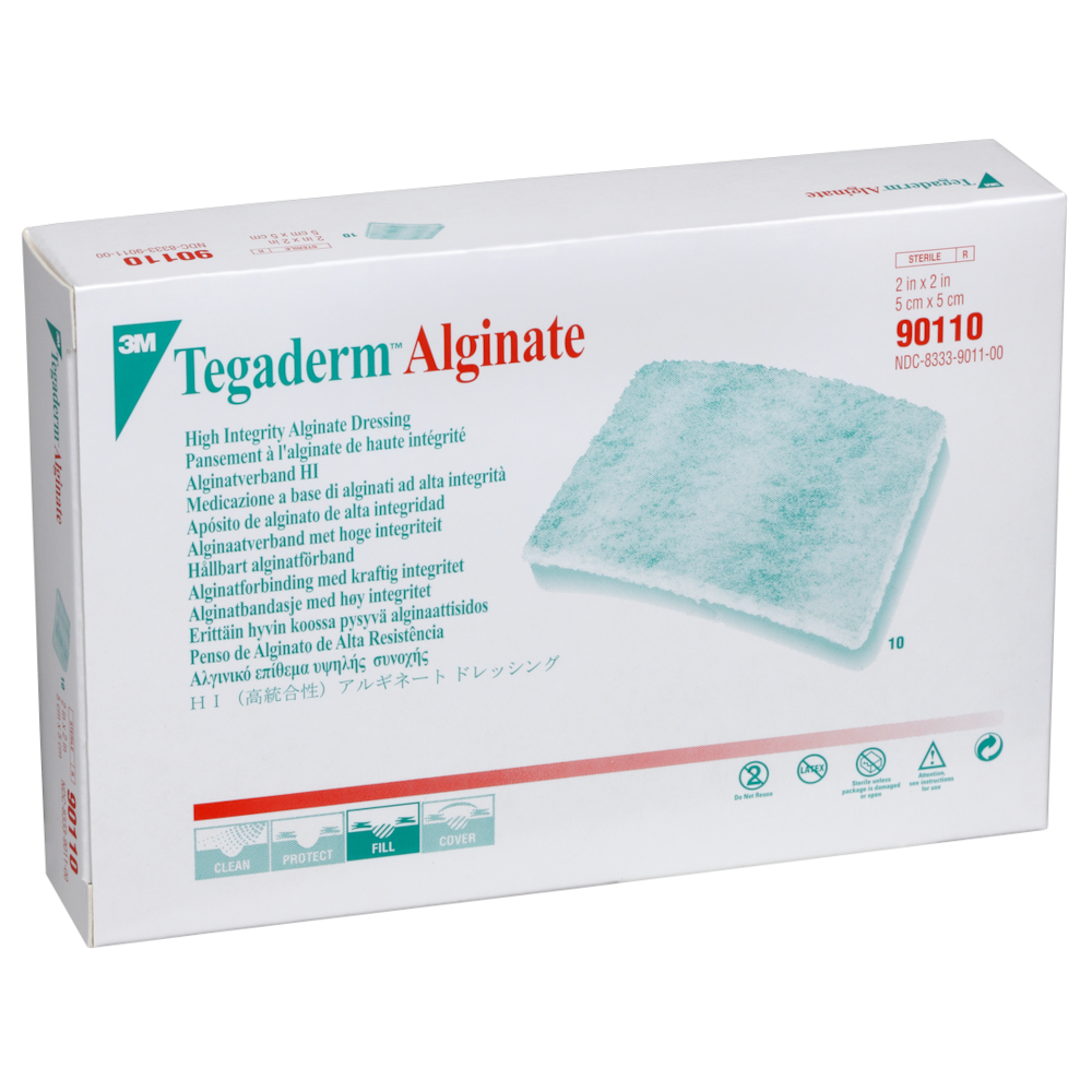Alginat, Tegaderm Alginate, 5x5cm, uden klæber, latexfri, steril, engangs