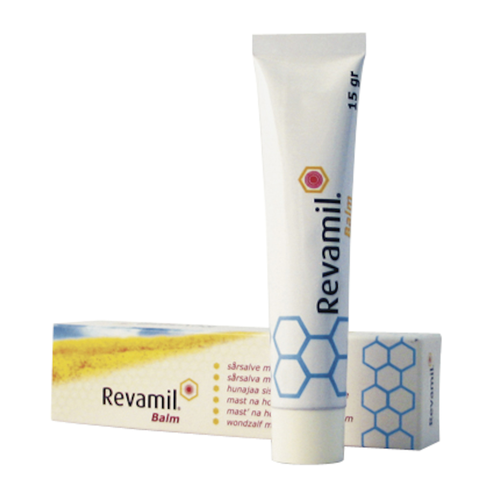 Salve, Revamil, på tube, med 100% ren medicinsk honning, steril, 15 g