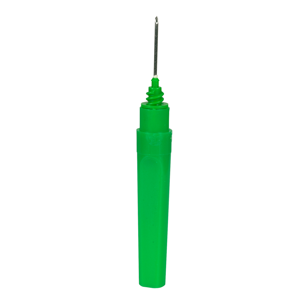 Blodprøvetagningskanyle, BD Vacutainer, grøn, 21G, x1, 0,8 x 25mm, Precision Glide kanyle