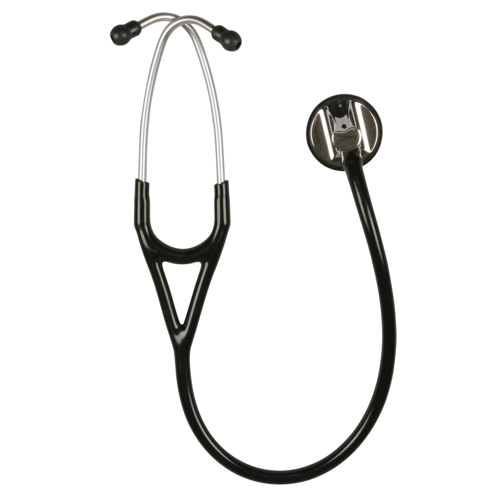 Stetoskop, Littmann, Master Cardiology, 69cm, sort, til voksne og børn, enkeltsidet