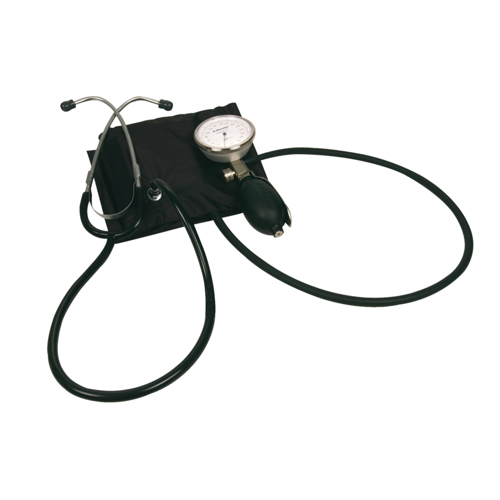 Blodtryksapparat, Riester, Sanaphon, manuelt, voksenmanchet, med indbygget stetoskop