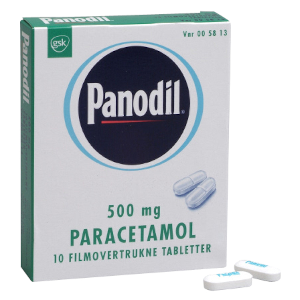 Smertestillende tabletter, Panodil, 500 mg, max 1 pakke pr. kunde pr. dag.