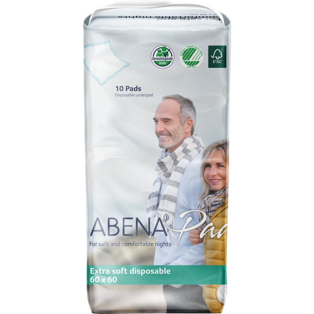 Extra soft disposable, ABENA Pad, 60x60cm, lyseblå, fluff/nonwoven/PE