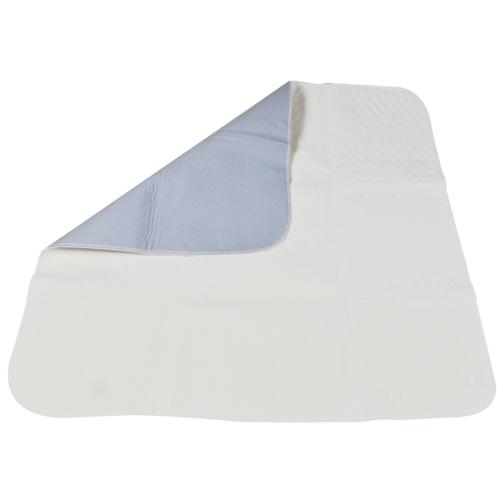 Underlag, ABENA Abri-Soft Washable, 90x85cm, lyseblå, polyester/rayon/TPU