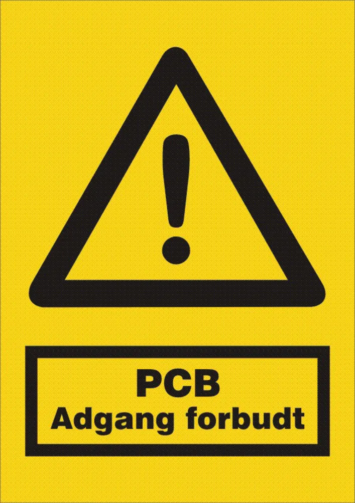 PCB Adgang forbudt - Plast