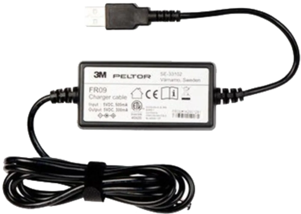 3M Peltor FR09 Battery charger with USB connector