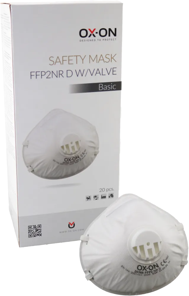 OX-ON Safety Mask FFP2NR D w/Valve Basic 