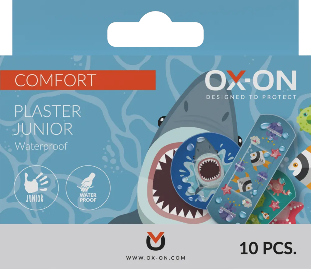 OX-ON Plaster Junior Waterproof Comfort, 10 pcs.