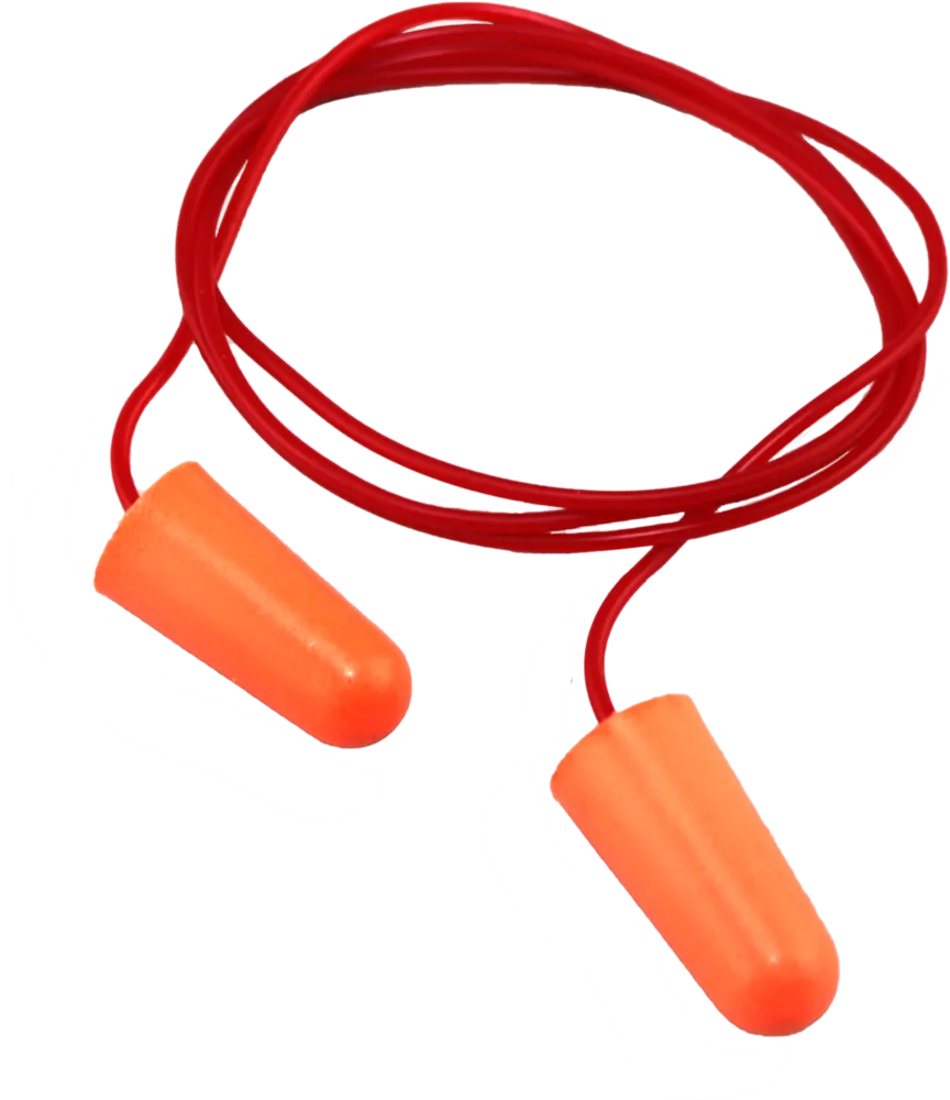OX-ON Disposable Earplugs w/Cord Comfort